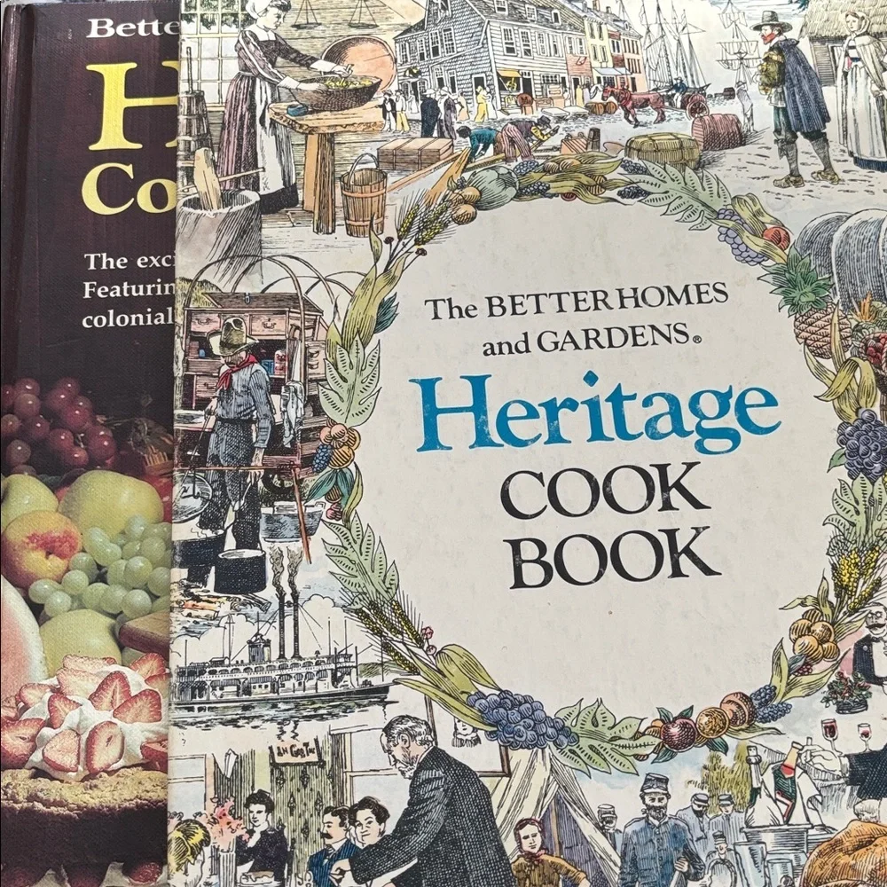 VTG Better Home And Gardens Heritage Hardcover Cookbook 1975 W/Box Padded